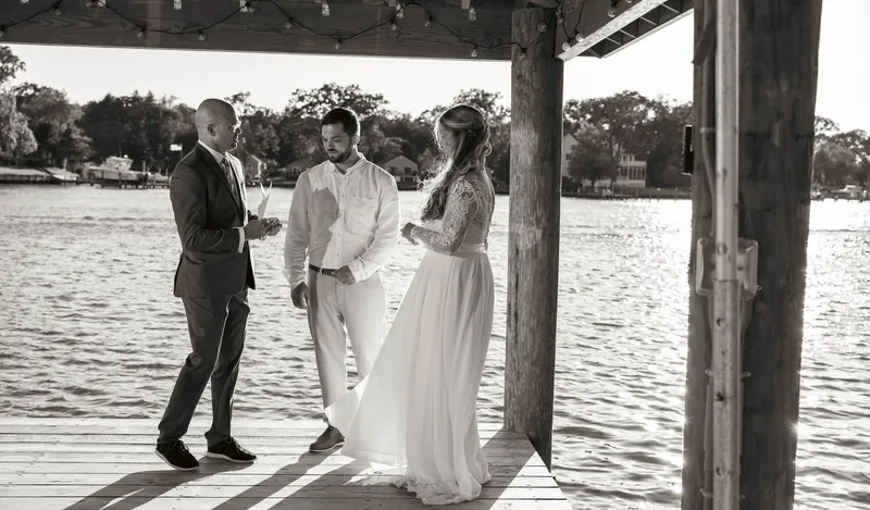 The vows at the end of the dock — Annapolis