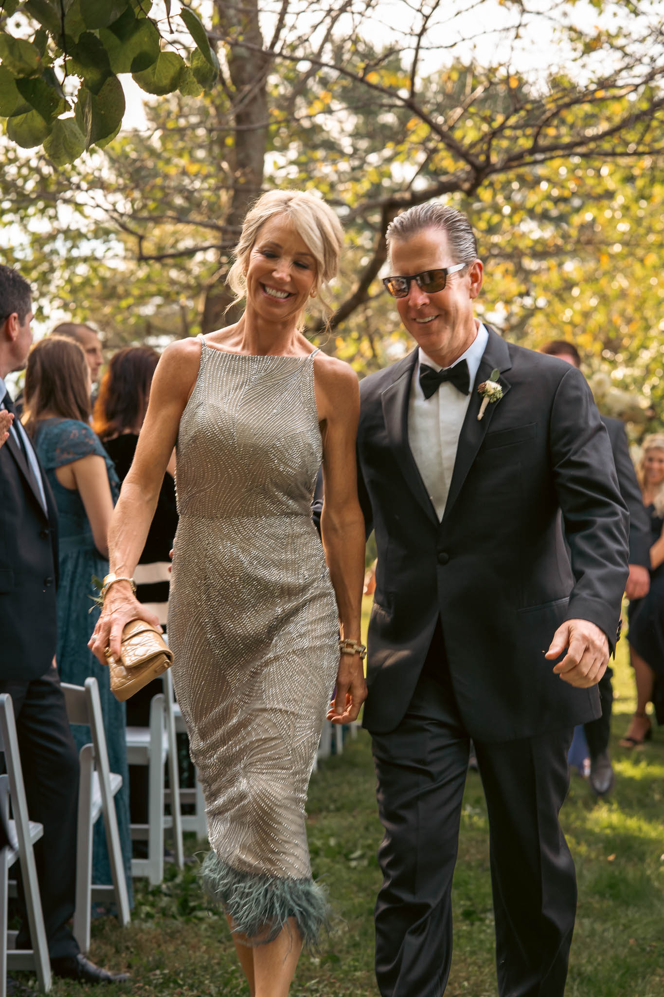 Family and guests after the ceremony — Sylvanside Farm wedding in Purcellville, Virginia